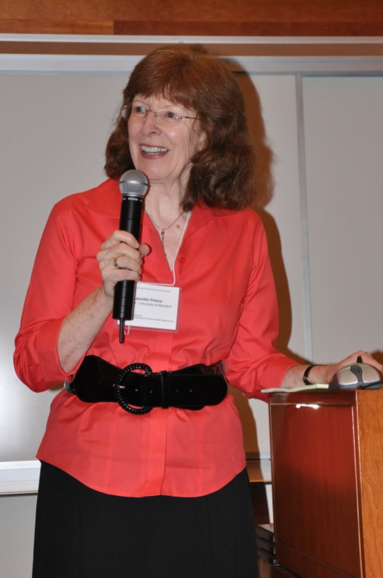 Preece at HCIL Annual Symposium in College Park, MD in May 2010.